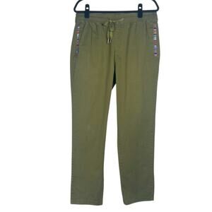 JMIERR Men's 36 x 29 Olive Green Cotton Twill Chino Pant Drawstring Waistband